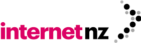 InternetNZ logo with map of New Zealand